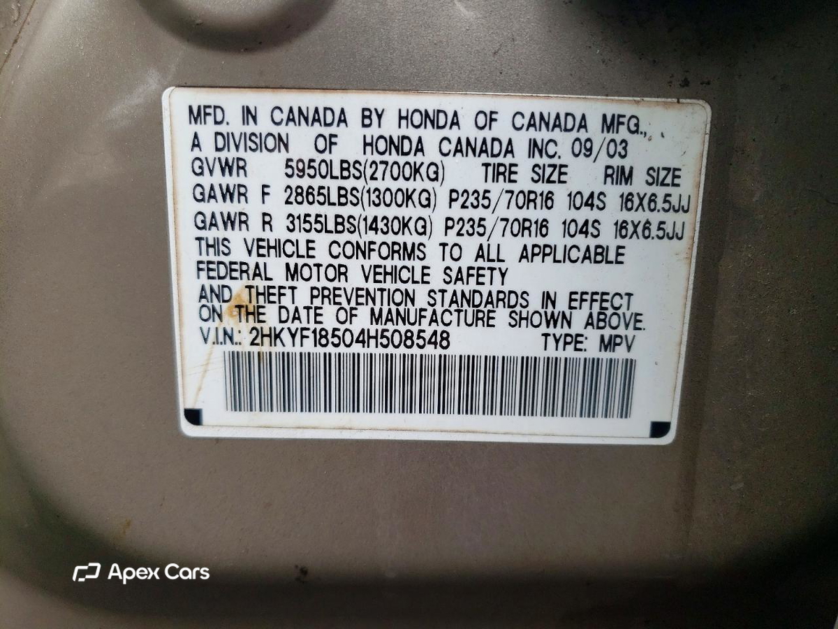 Honda Pilot 2004