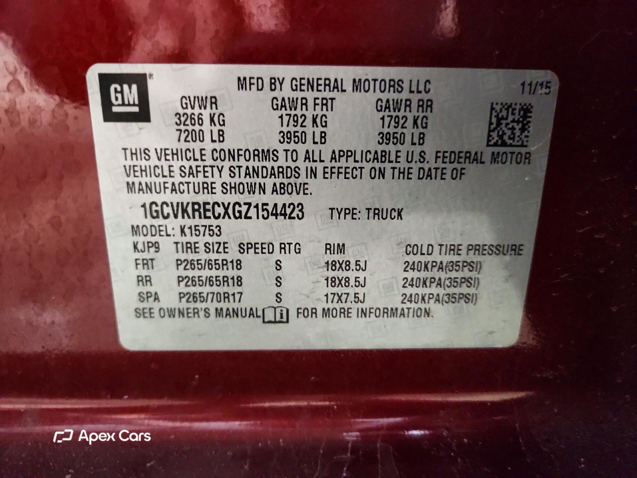 Chevrolet Silverado 2016