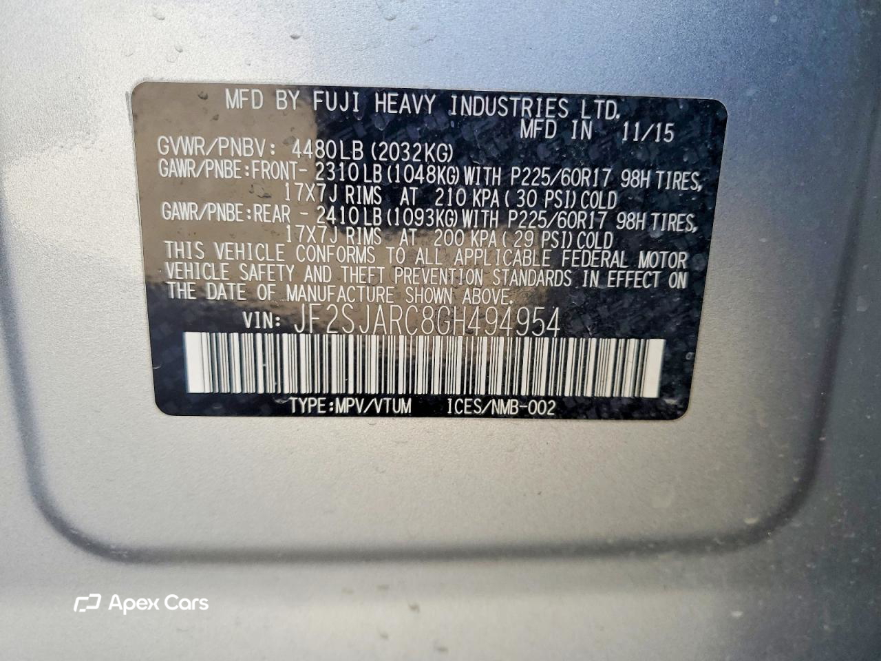 Subaru Forester 2016