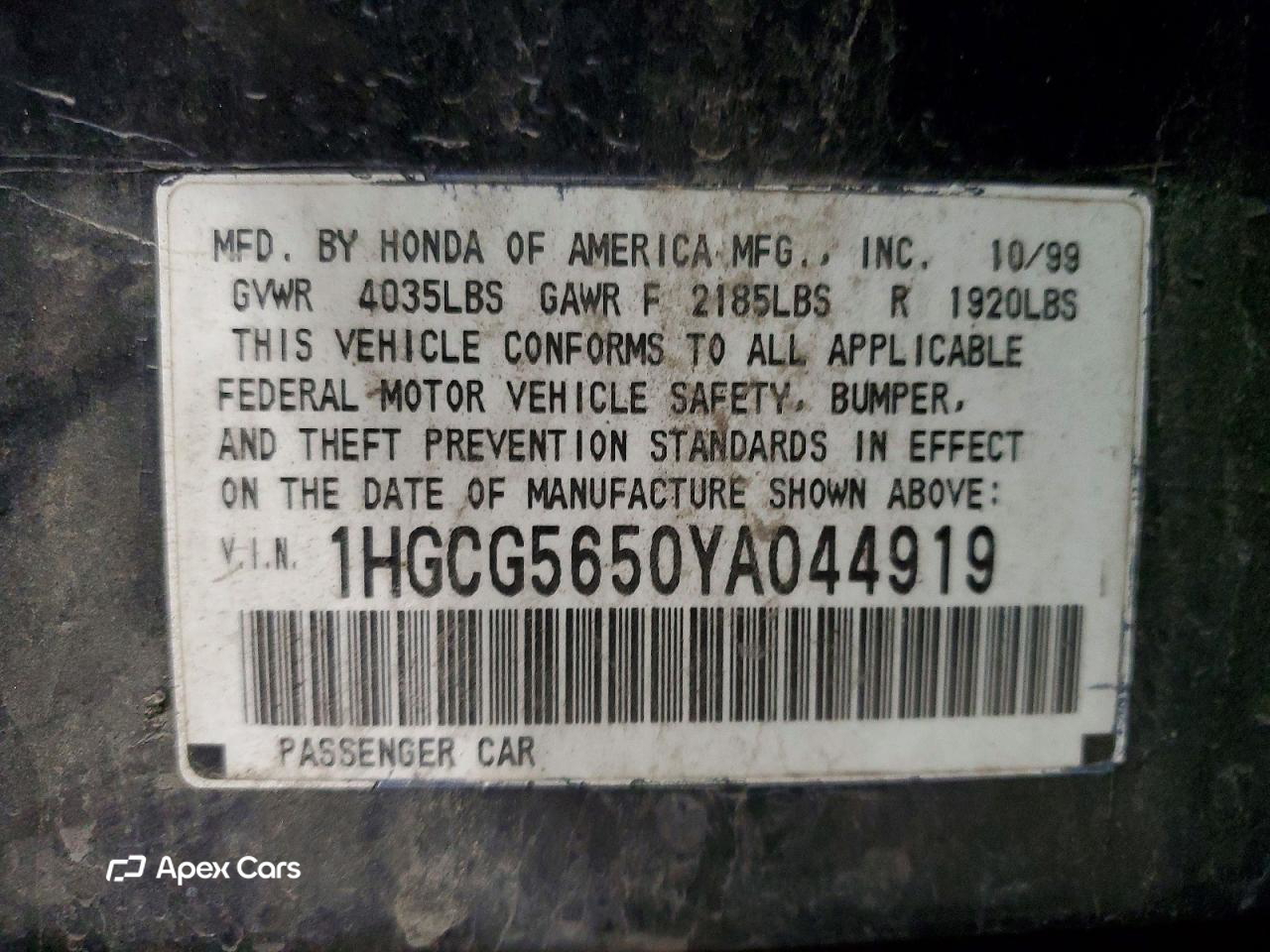 Honda Accord 2000