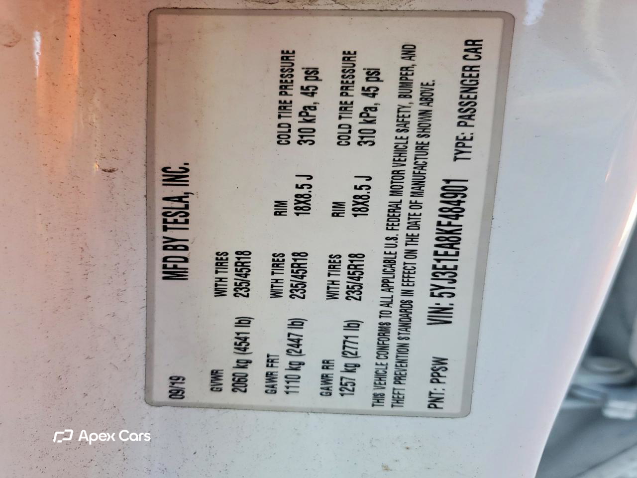 Tesla Model 3 2019