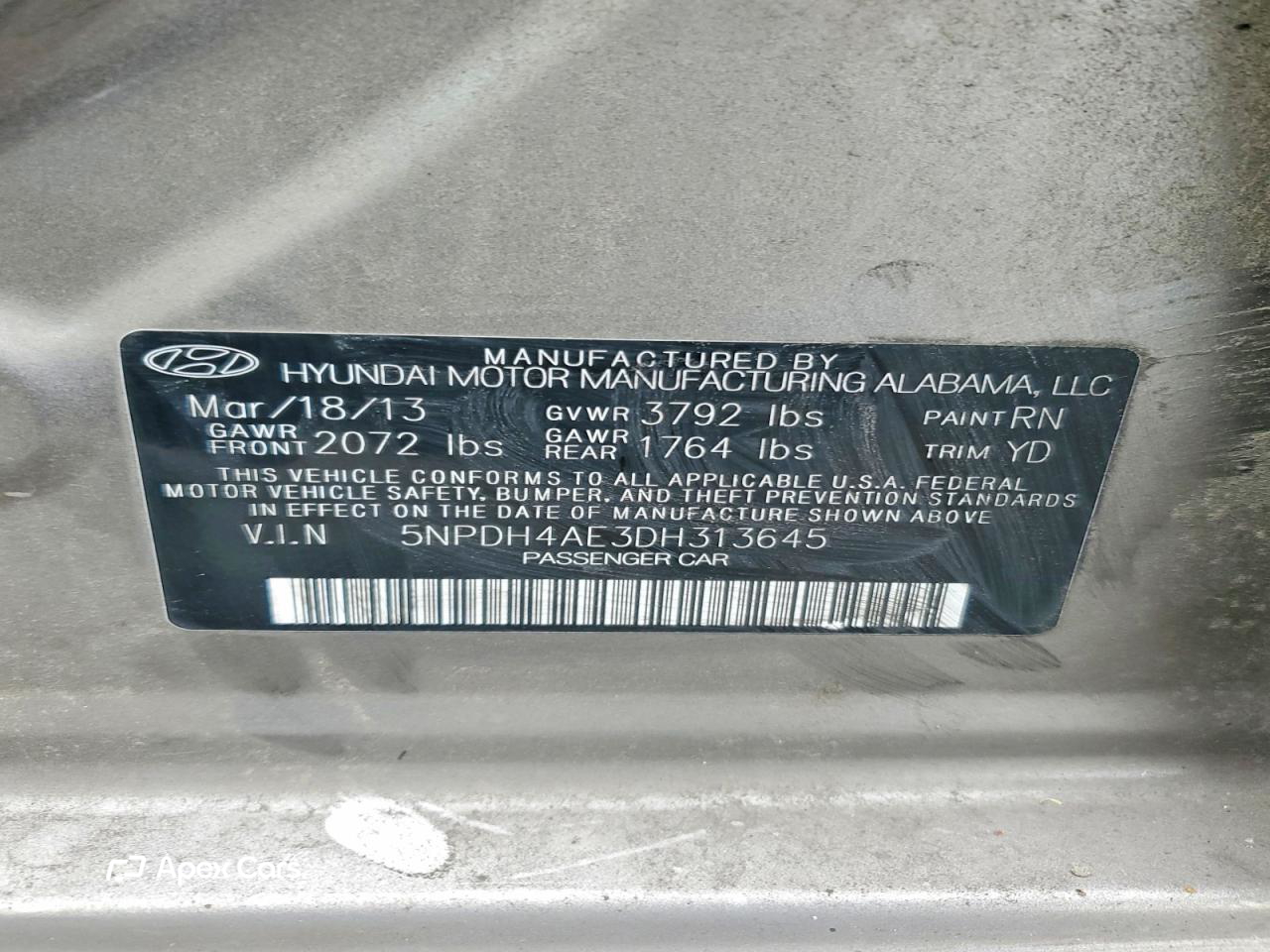 Hyundai Elantra 2013