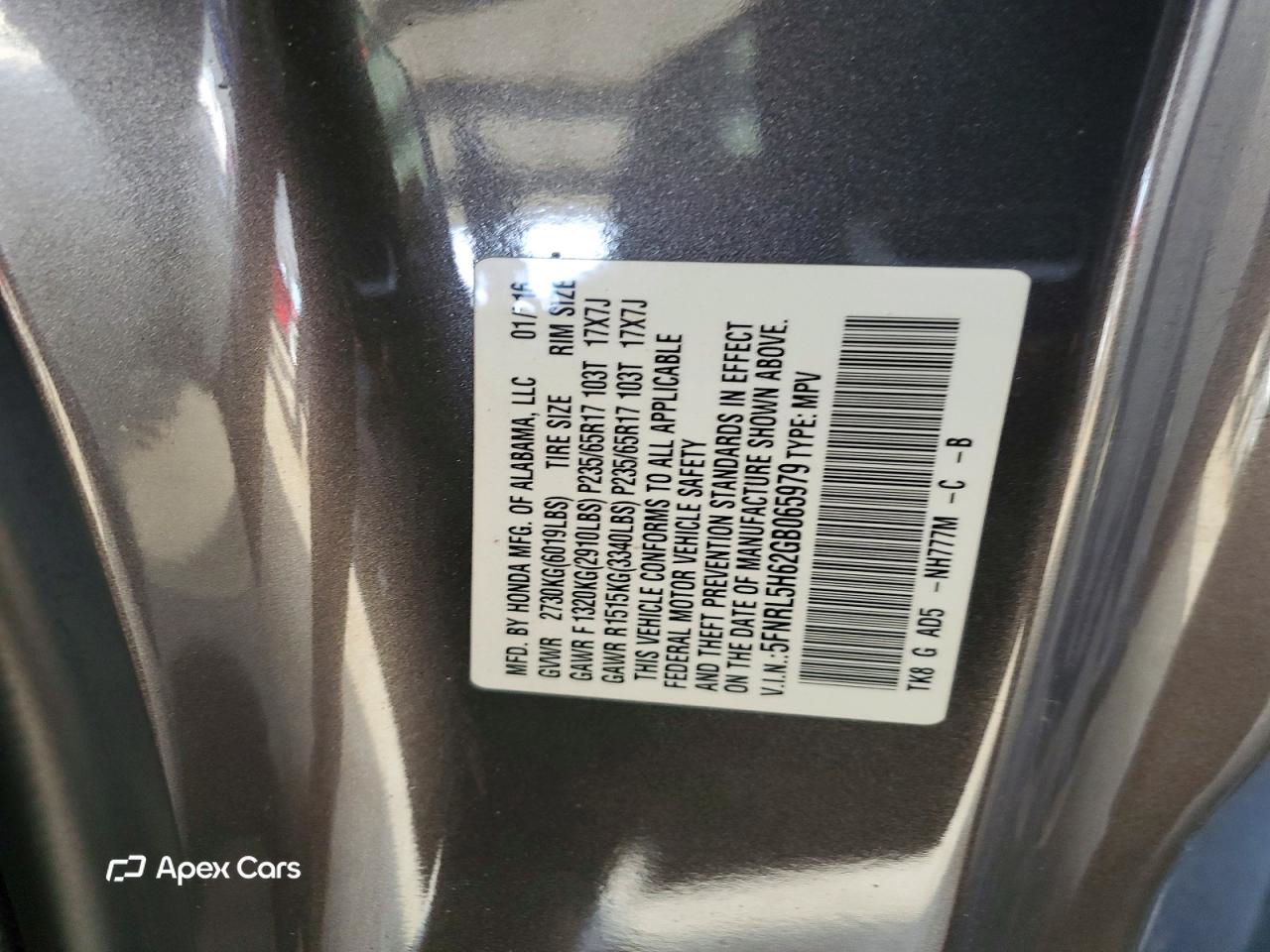 Honda Odyssey 2016