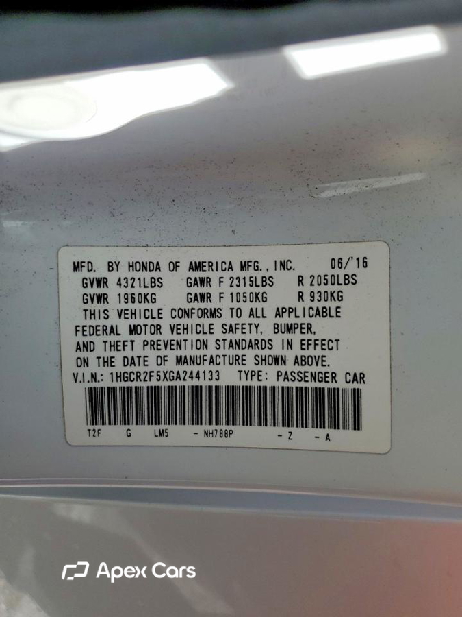Honda Accord 2016