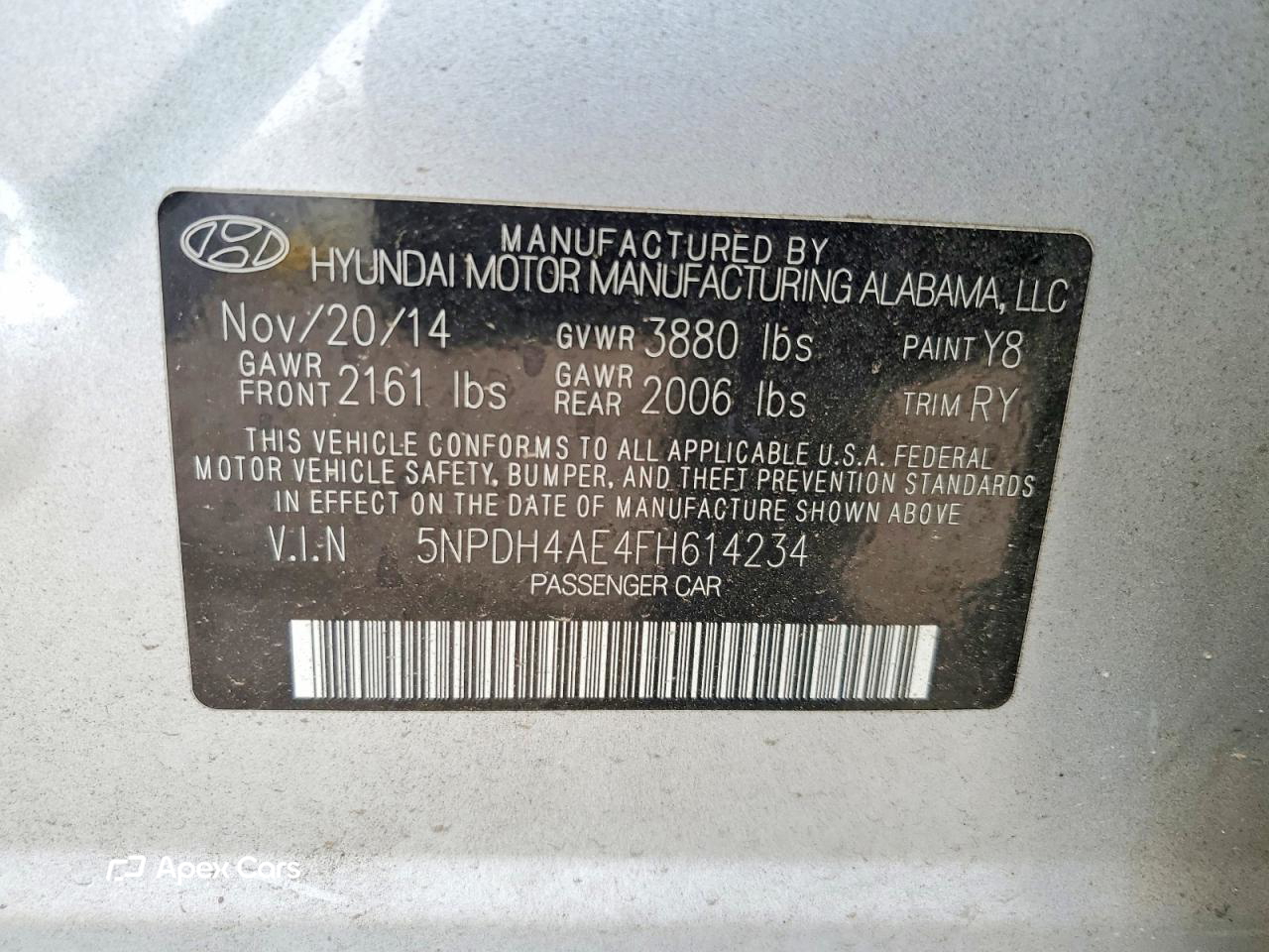 Hyundai Elantra 2015