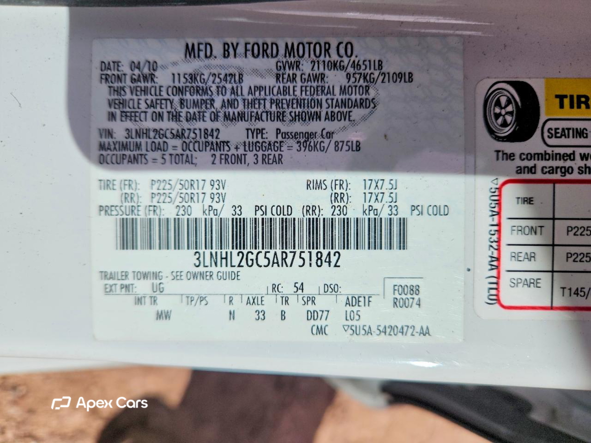 Lincoln MKZ 2010