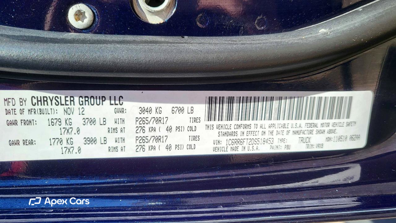 RAM 1500 2013