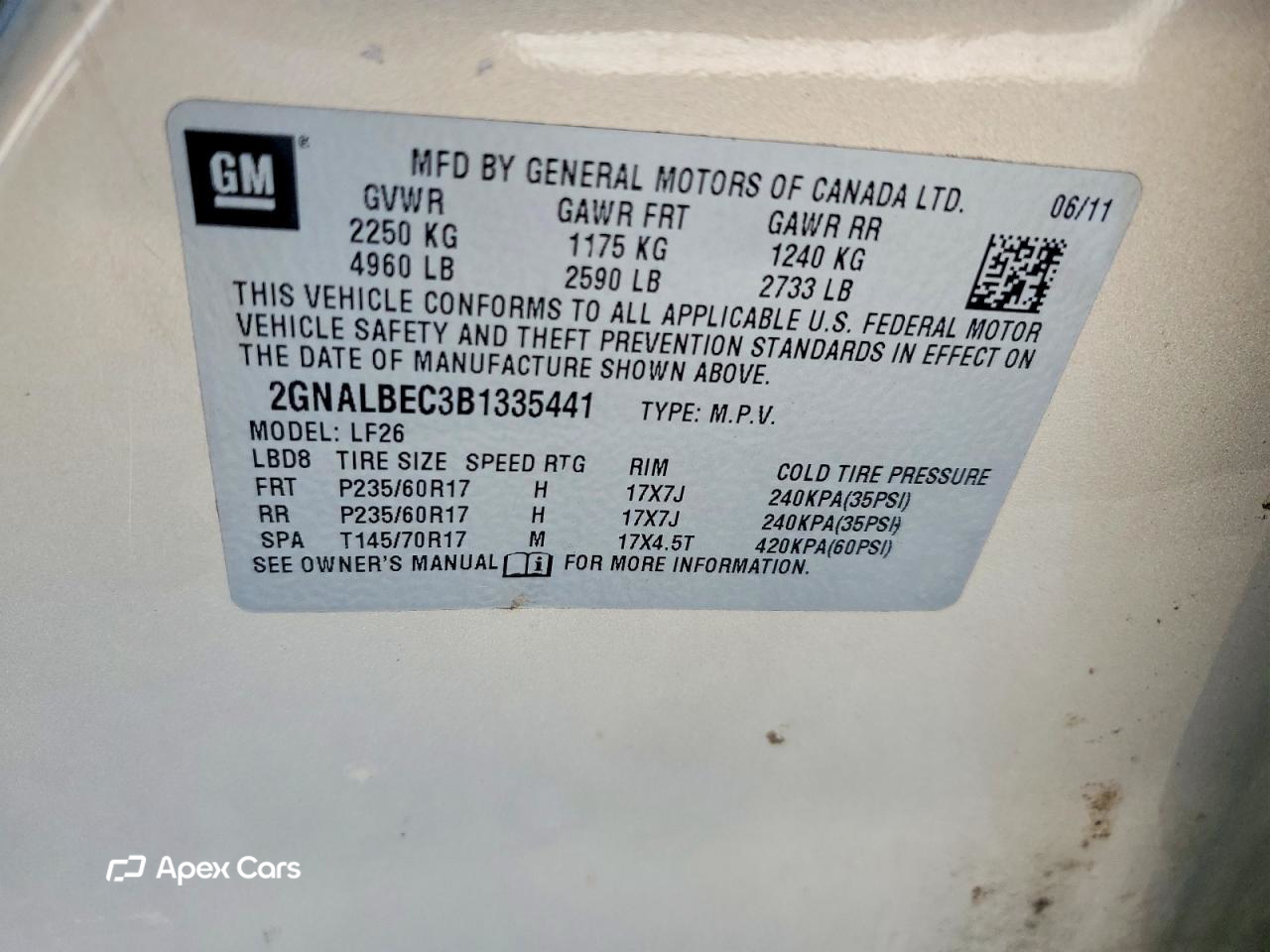 Chevrolet Equinox 2011