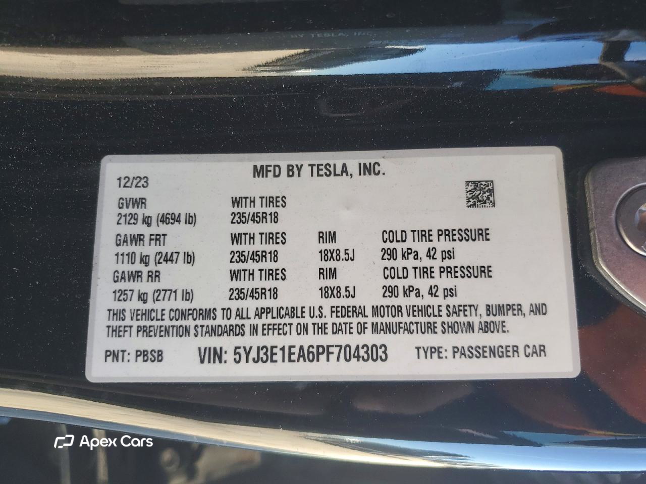 Tesla Model 3 2023