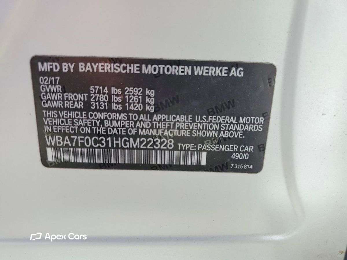 BMW Series 7 2017