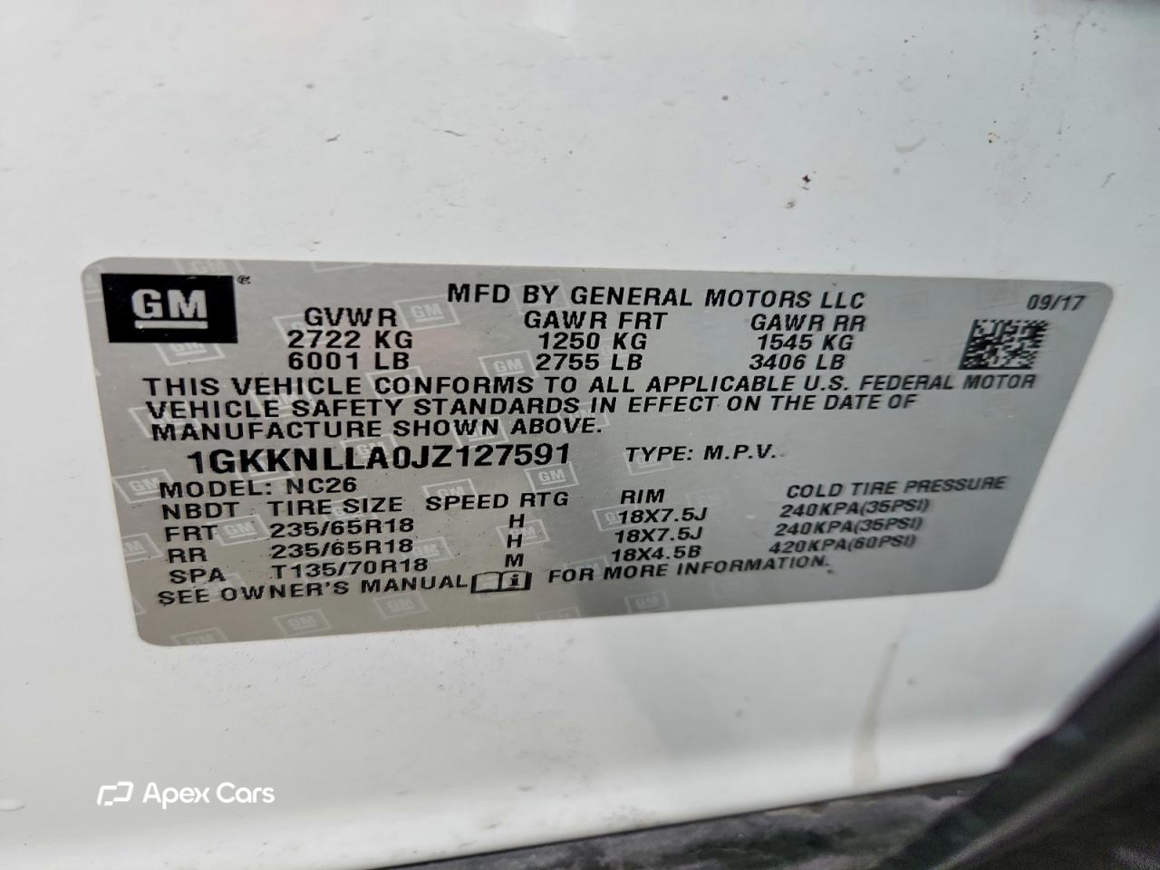 GMC Acadia 2018