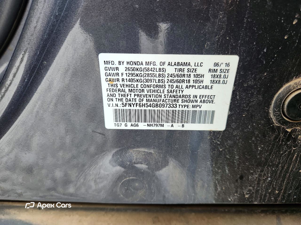 Honda Pilot 2016