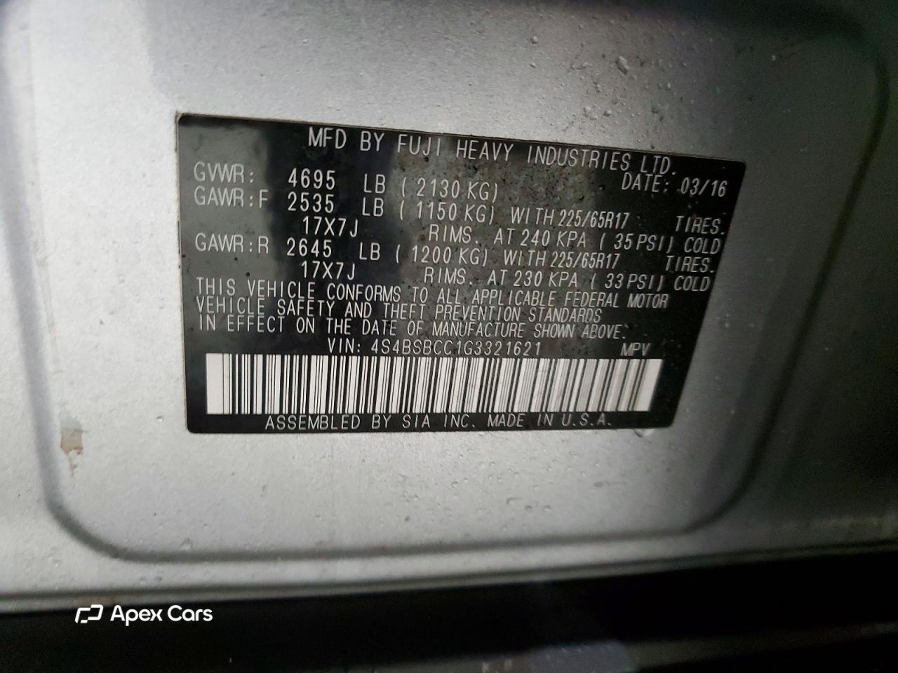 Subaru Outback 2016