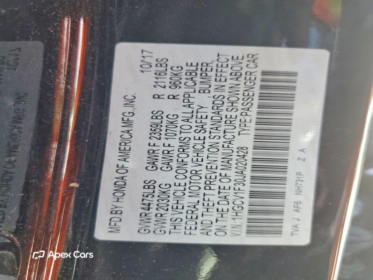 Honda Accord 2018