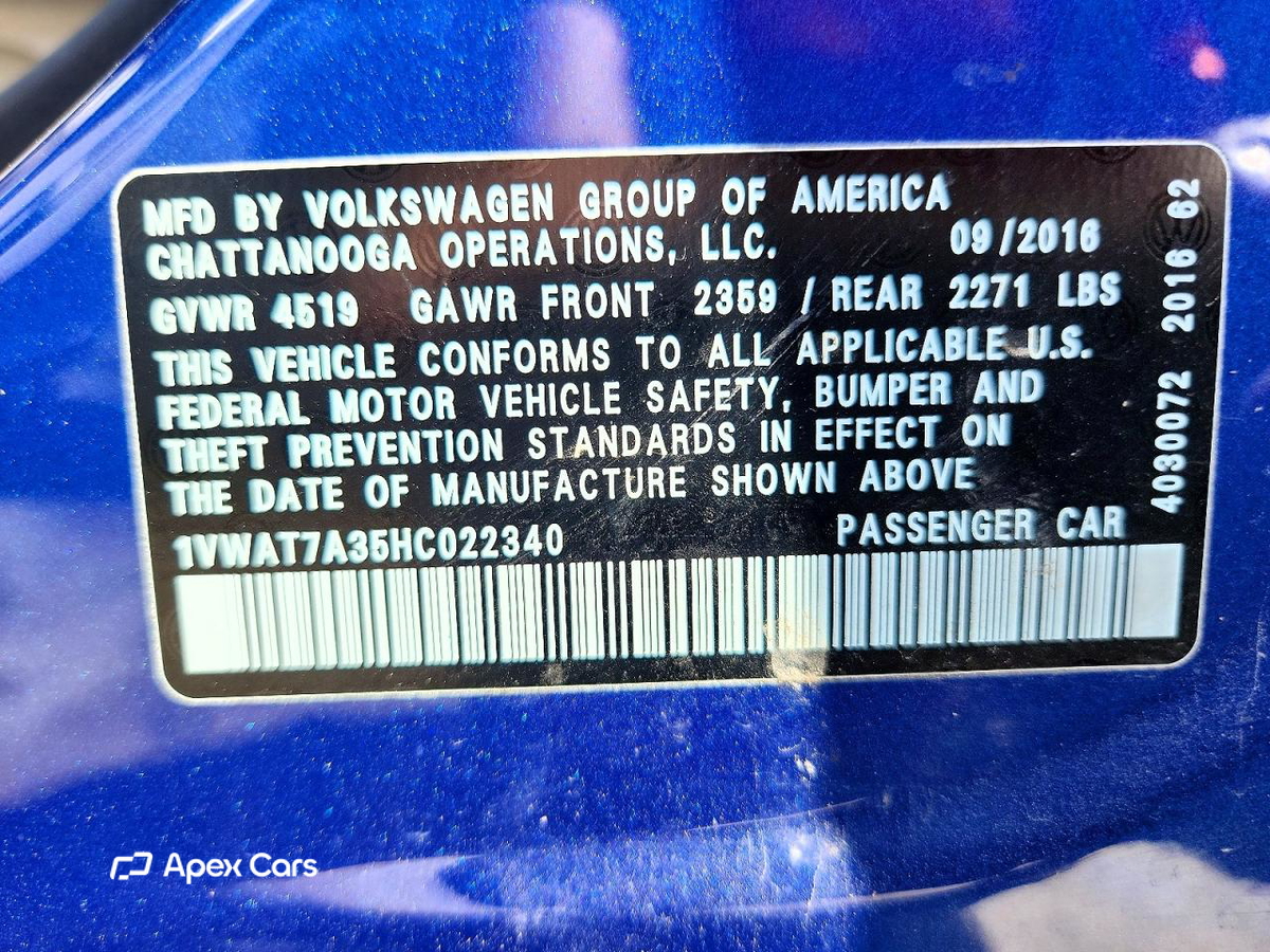 Volkswagen Passat 2017