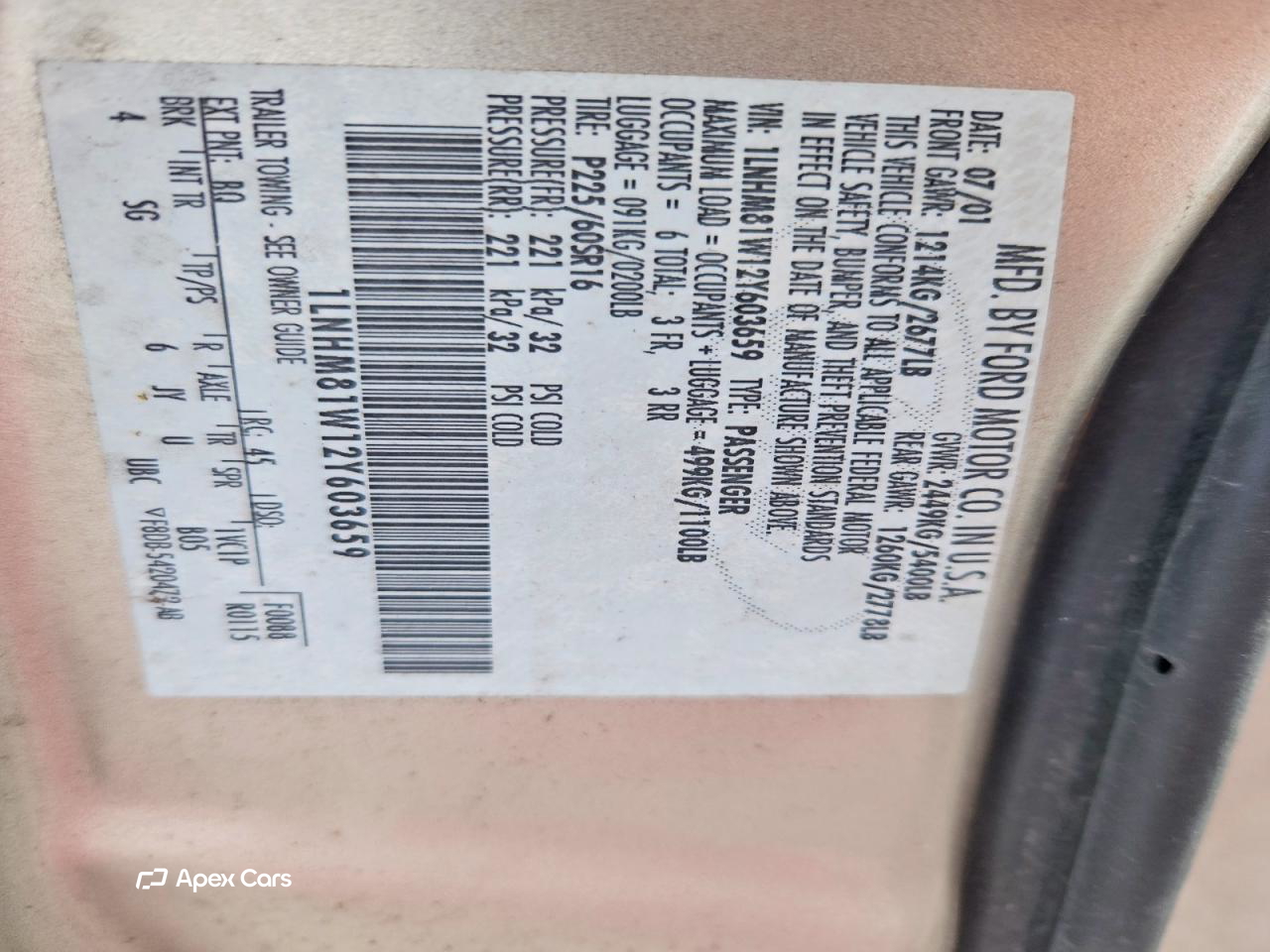 Lincoln Town Car 2002