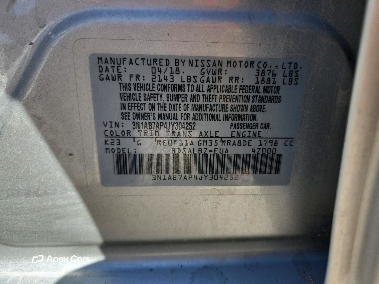 Nissan Sentra 2018