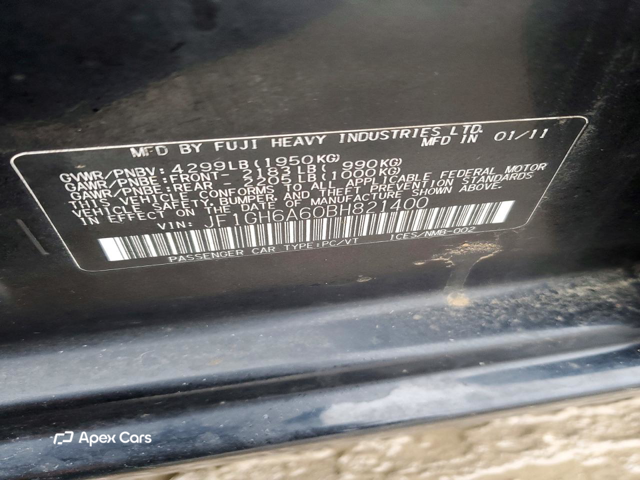 Subaru Impreza 2011