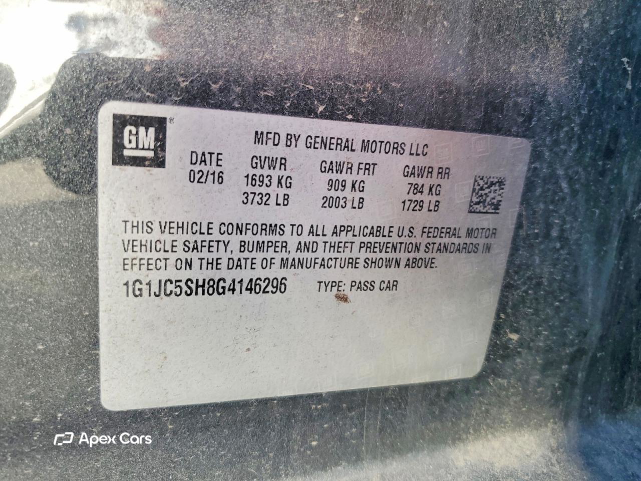 Chevrolet Sonic 2016