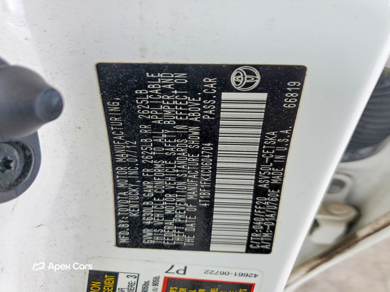 Toyota Camry 2012