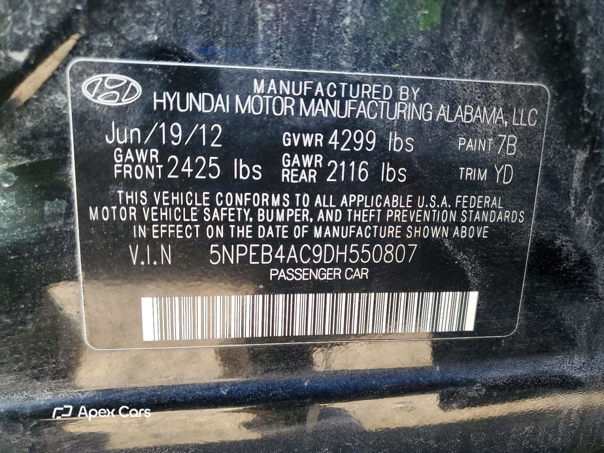 Hyundai Sonata 2013