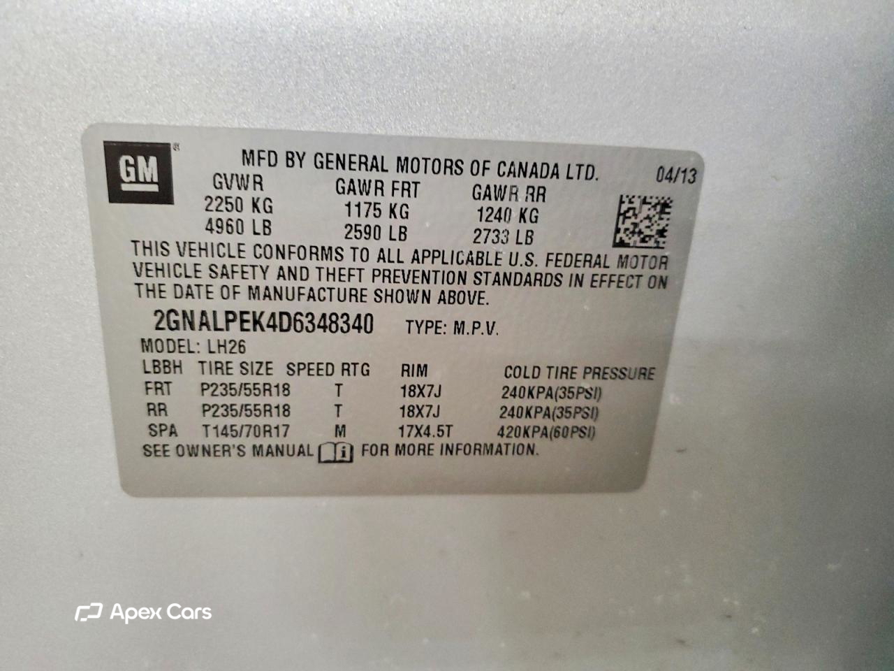 Chevrolet Equinox 2013