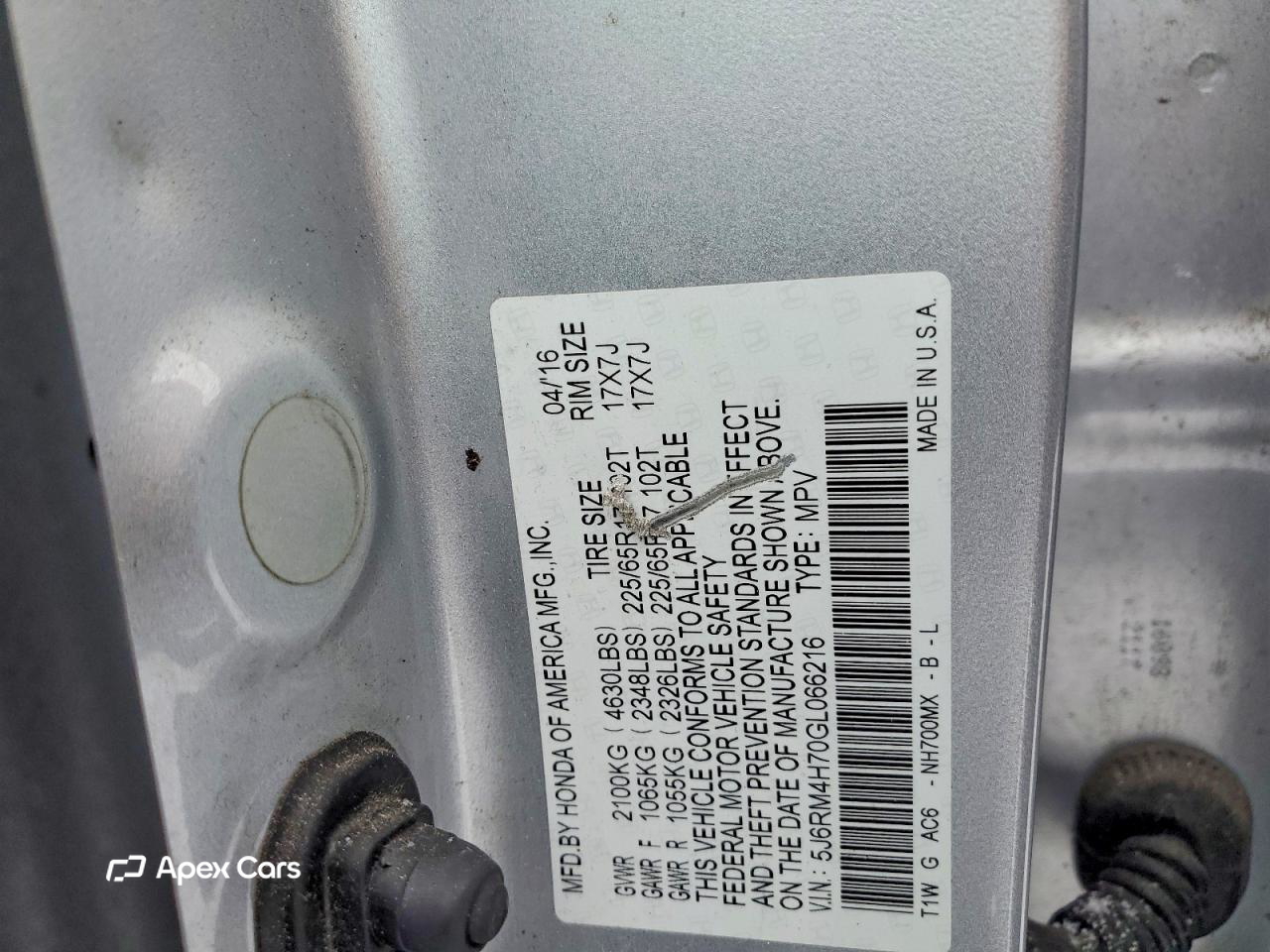 Honda CR-V 2016