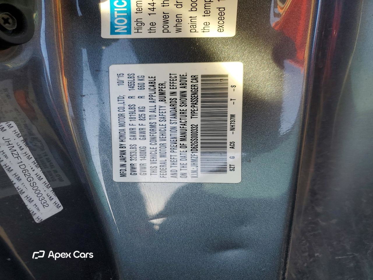 Honda CR-Z 2016