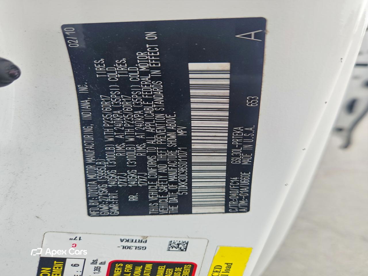 Toyota Sienna 2011