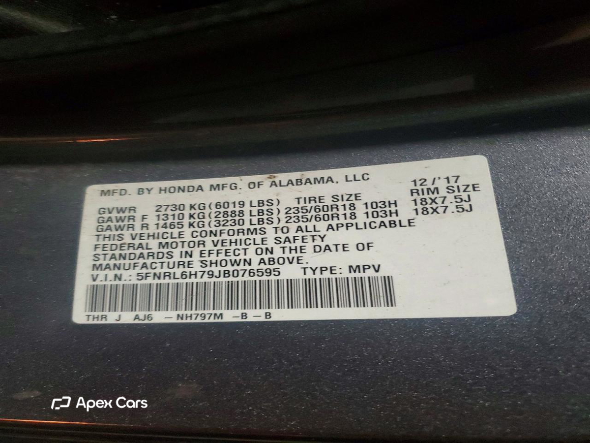Honda Odyssey 2018
