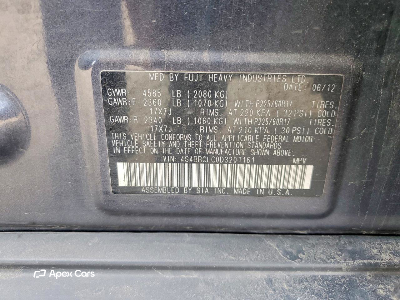 Subaru Legacy 2013