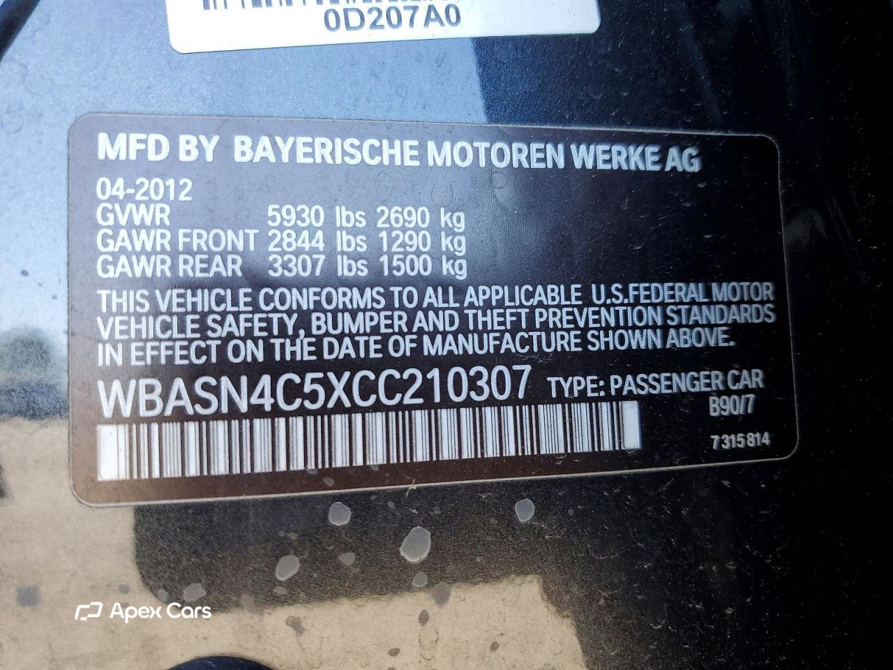 BMW Series 5 2012