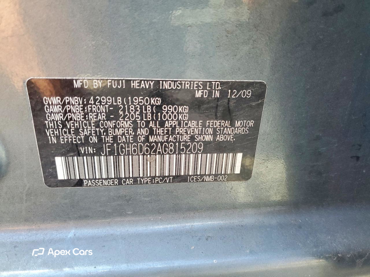 Subaru Impreza 2010