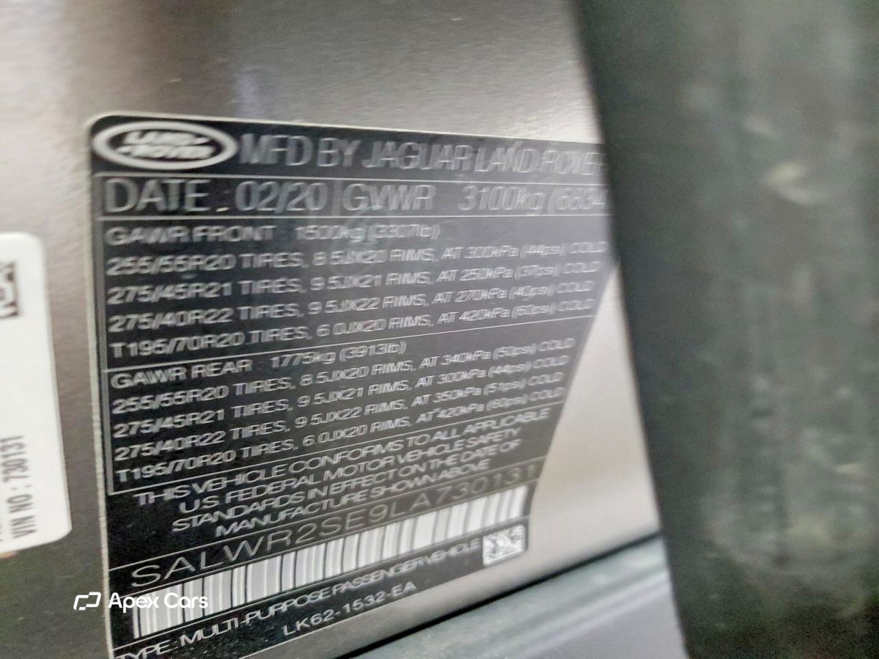 Land Rover Range Rover 2020