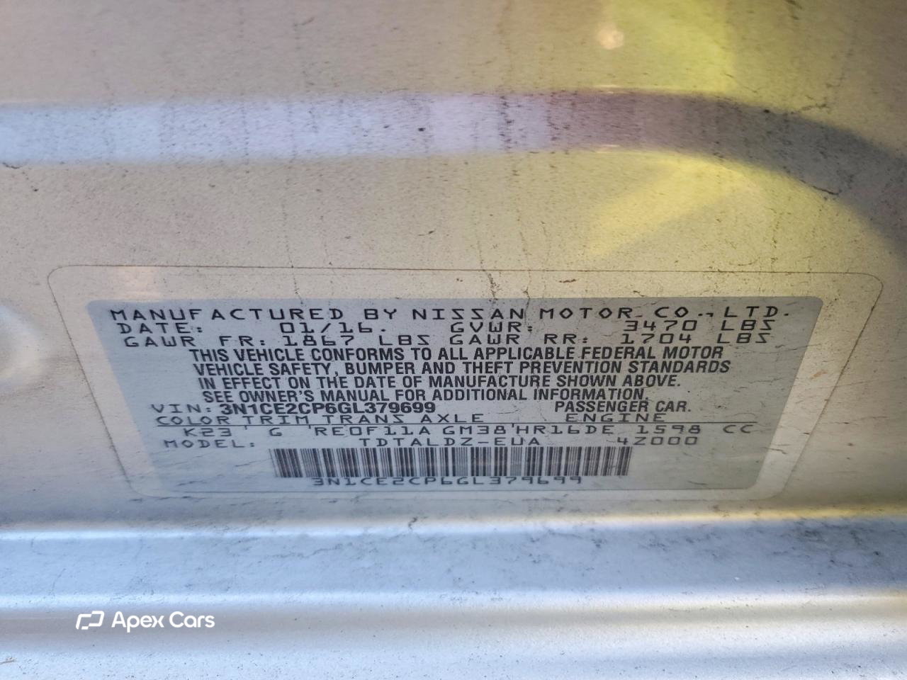Nissan Versa 2016