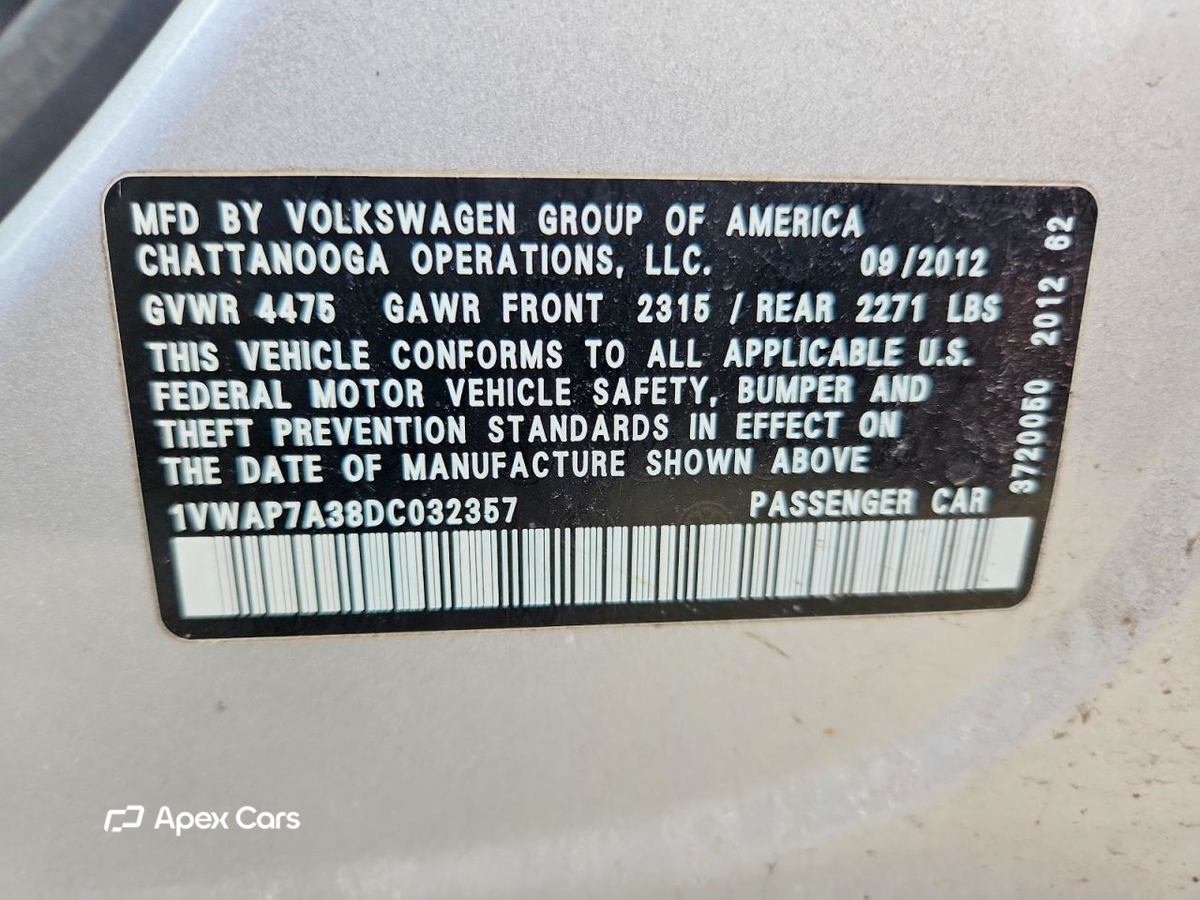 Volkswagen Passat 2013