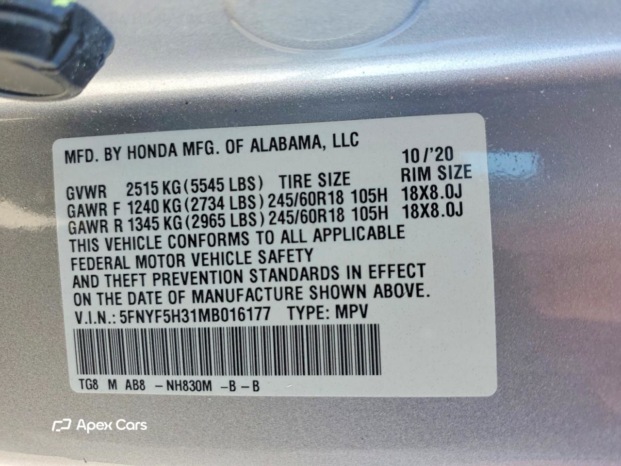 Honda Pilot 2021