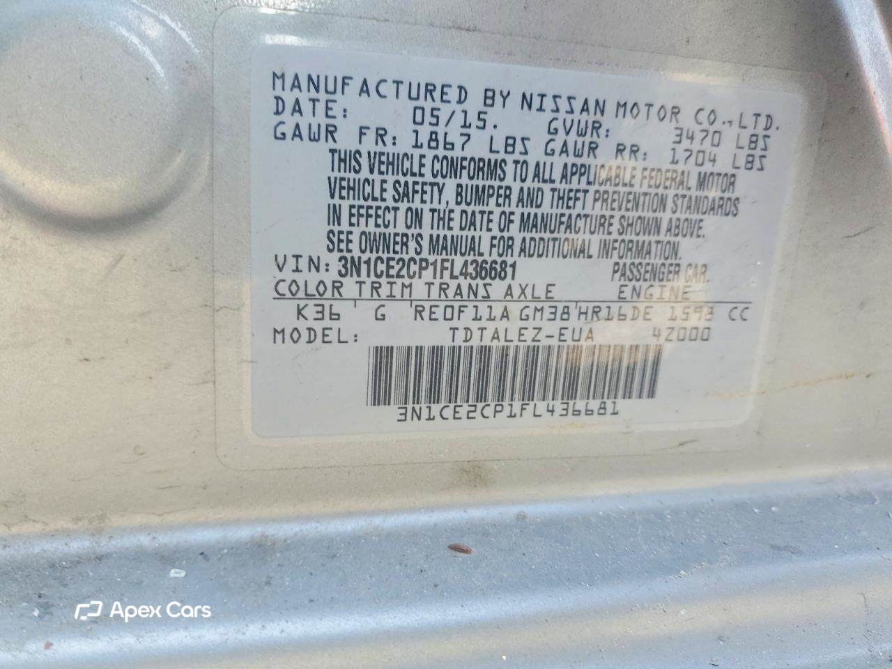 Nissan Versa 2015