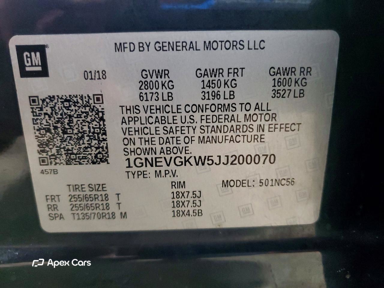 Chevrolet Traverse 2018