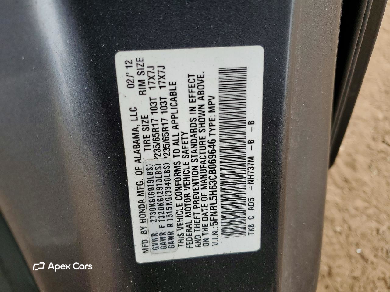 Honda Odyssey 2012