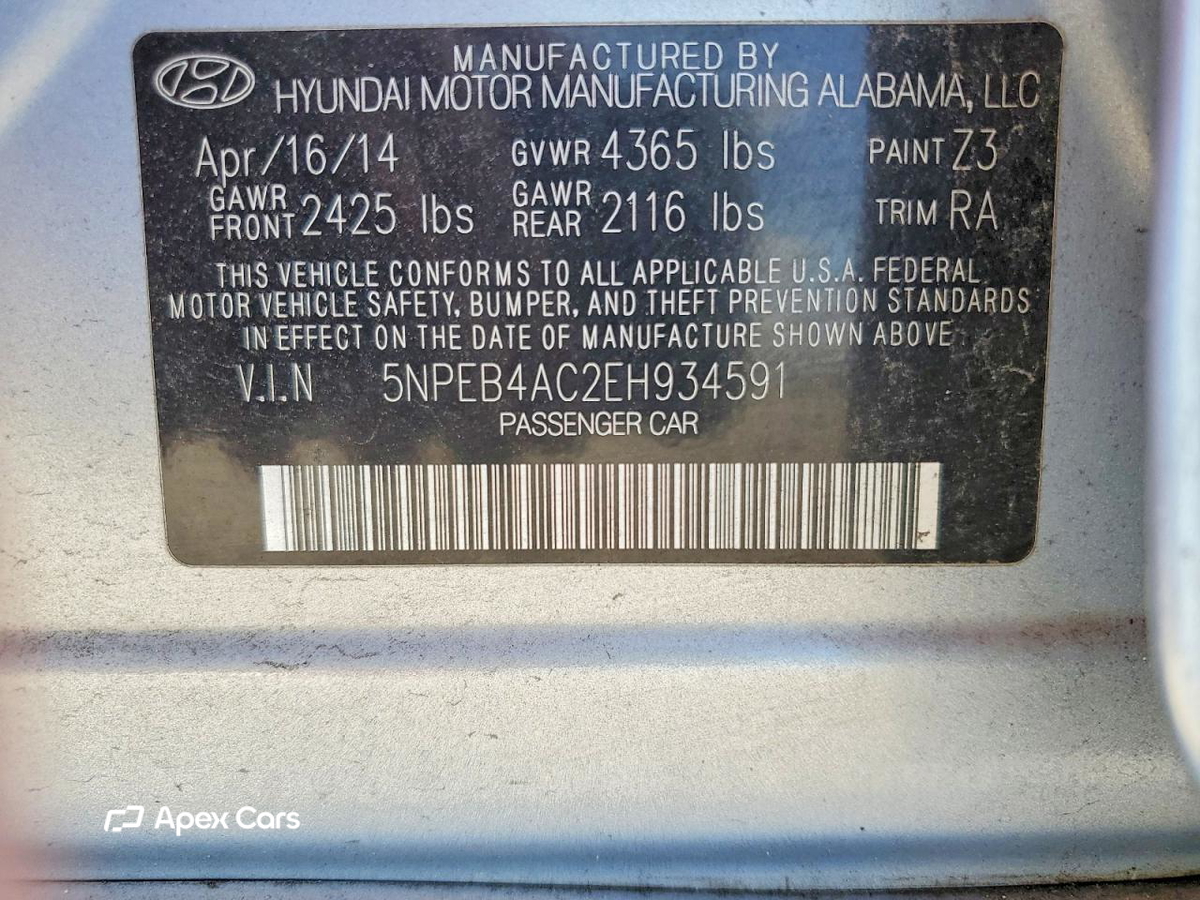 Hyundai Sonata 2014