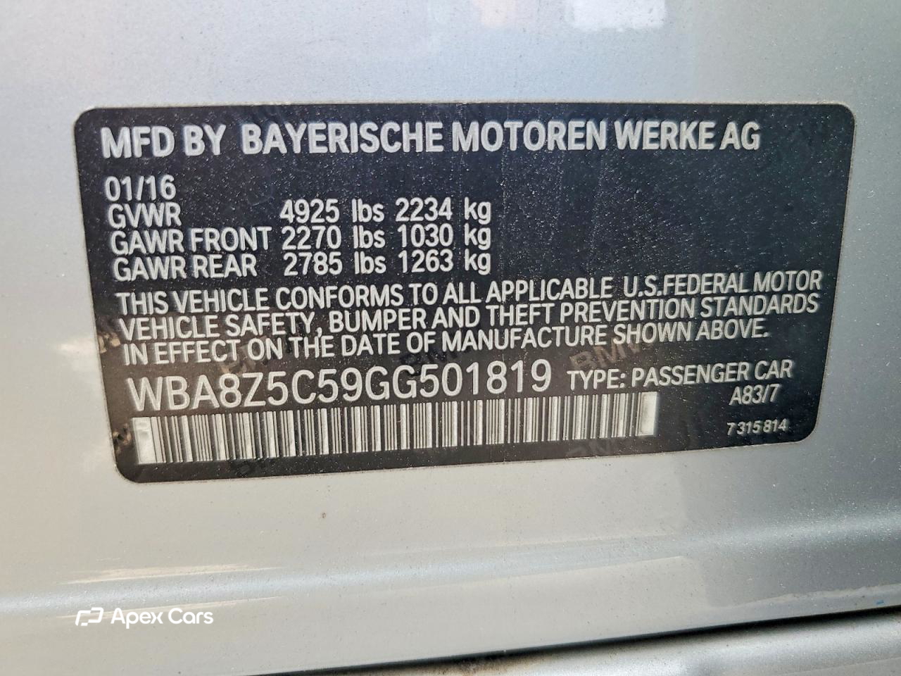 BMW Series 3 2016
