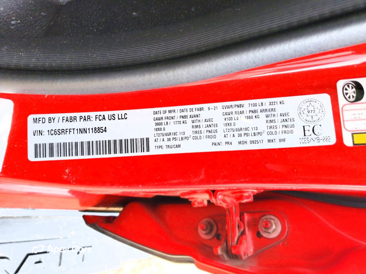 RAM 1500 2022