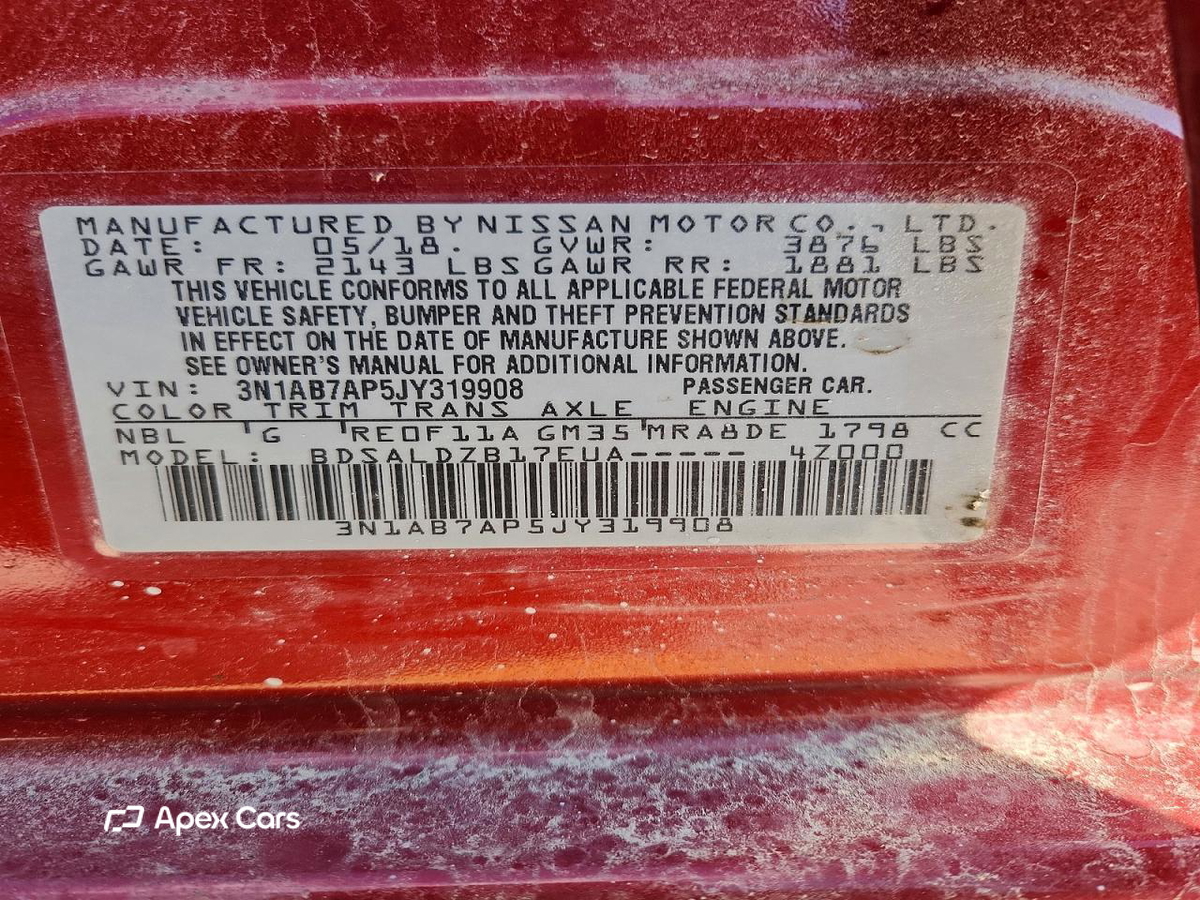 Nissan Sentra 2018