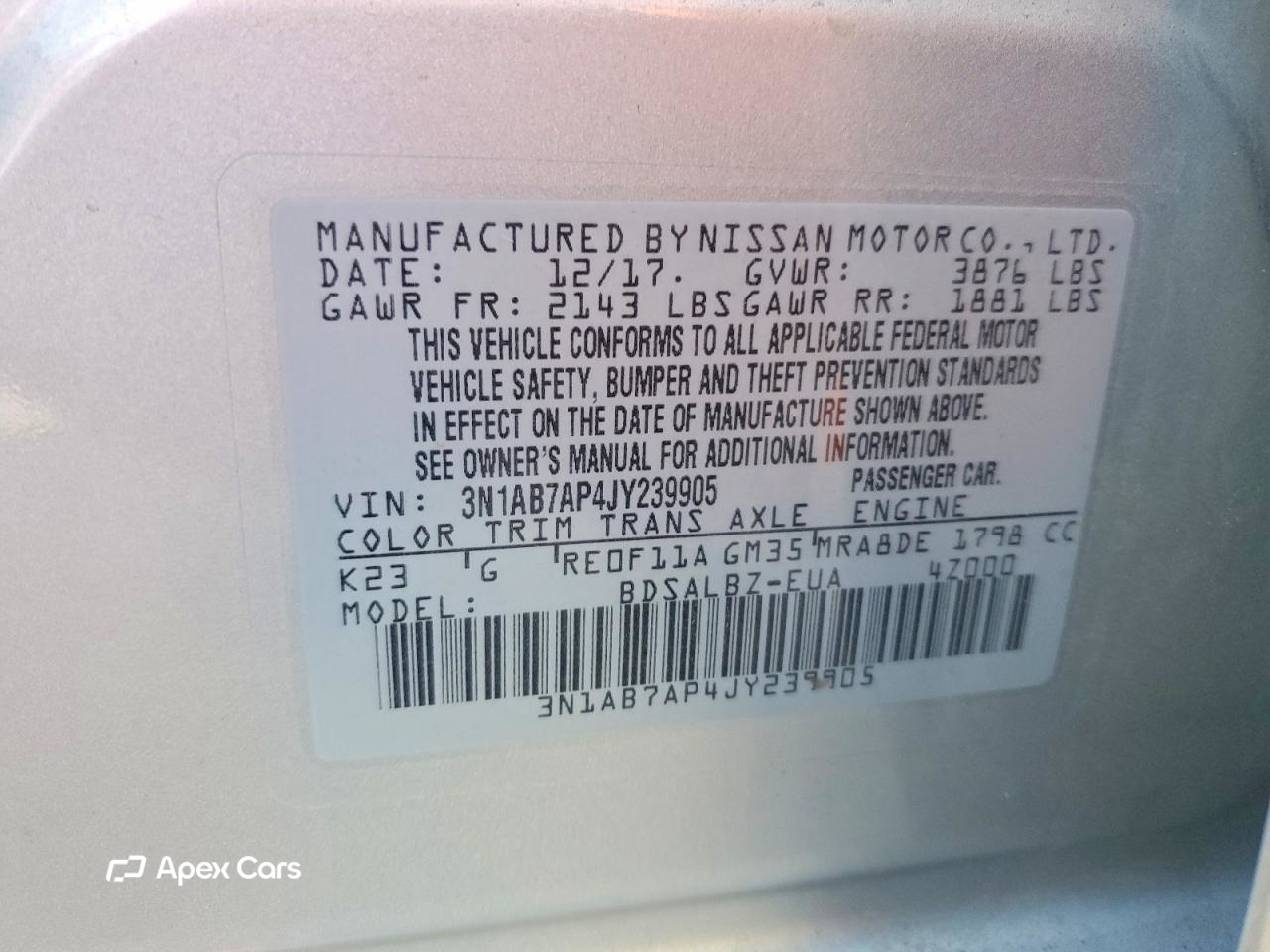 Nissan Sentra 2018