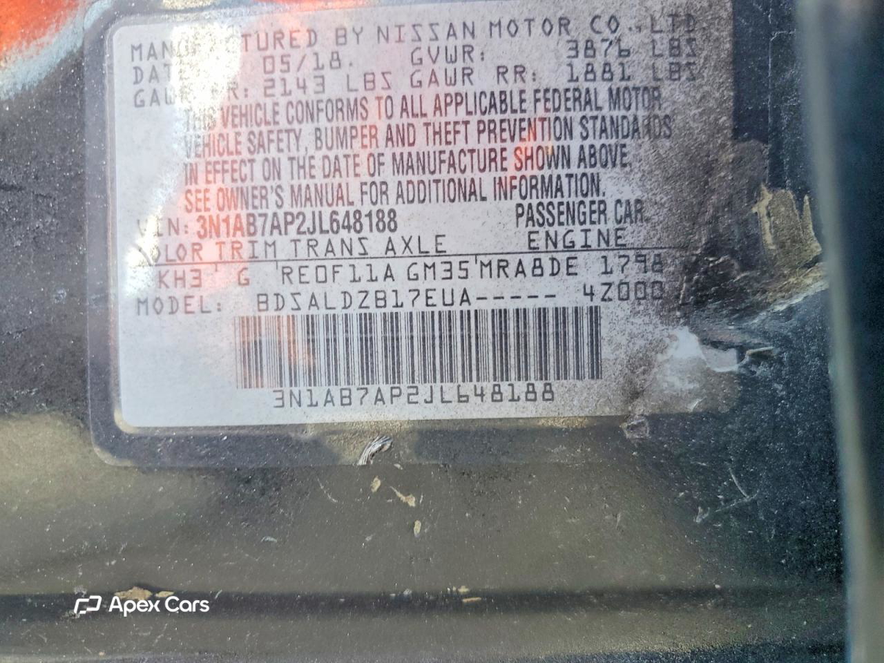 Nissan Sentra 2018