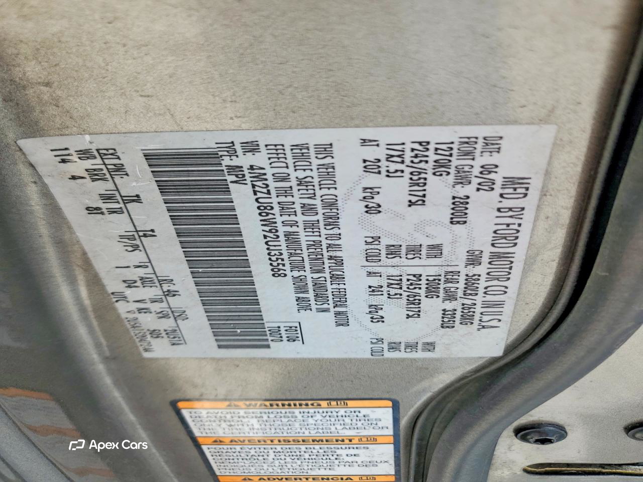 Mercury Mountaineer 2002