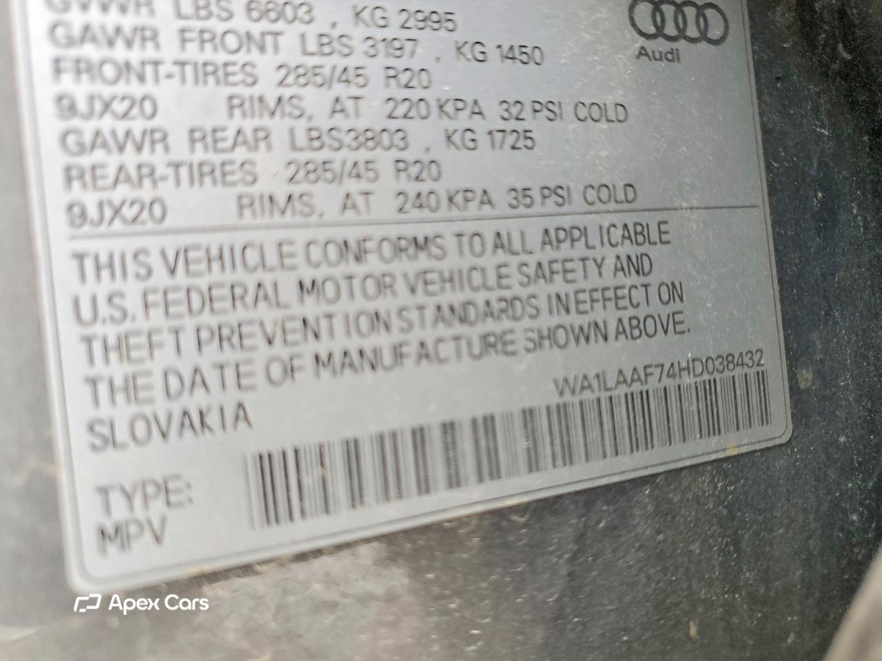 Audi Q7 2017
