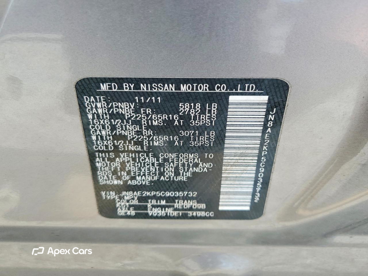 Nissan Quest 2012
