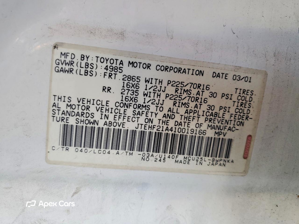 Toyota Highlander 2001